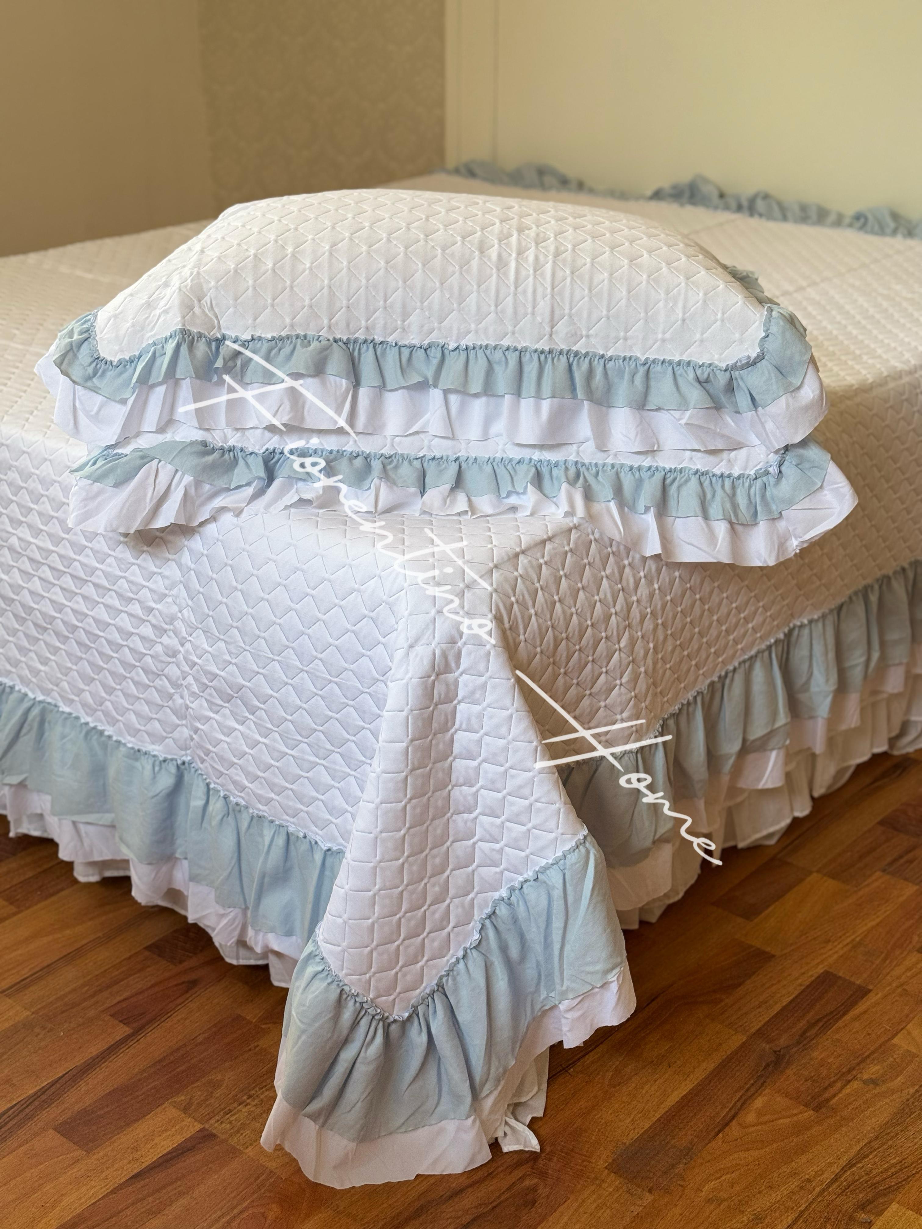 Trapuntino piazza e mezza In the Sky Diamond - 220x260 + 2 copriguanciali - L'Atelier17